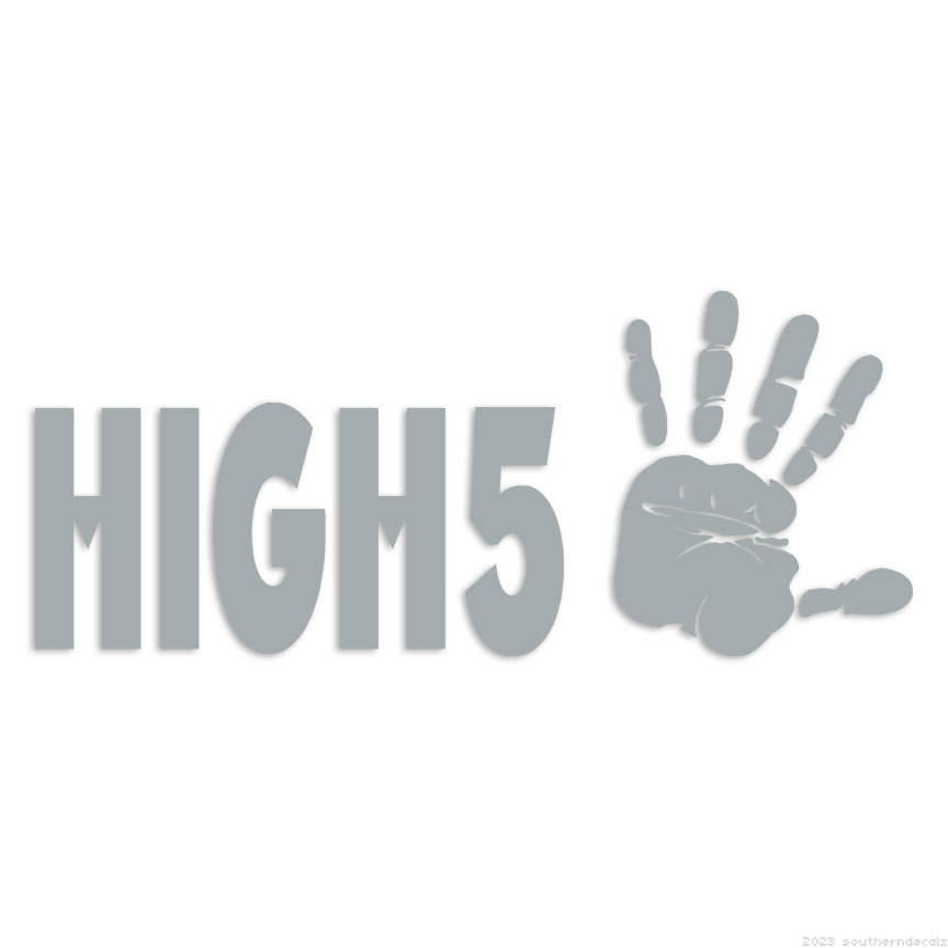 High Five 5 - Decal Sticker - Multiple Colors & Sizes - ebn6198 | eBay